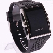 New LED Luxury Date Digital Mens Sport Sports Watch Black