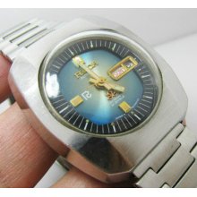 Nice Vintage Ricoh Tv Dial Day Date Automatic Gents Retro Style.