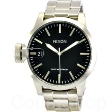 Nixon Chronicle Ss A198 Black | Metal Bracelet | Date | 48.25mm | 100m |