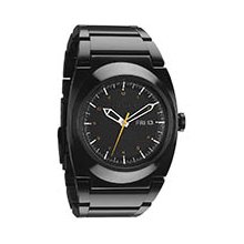 Nixon Don Watch in All Black / Orange