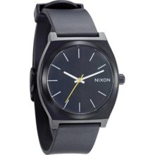 Nixon Men's Time Teller A119000-00 Black Polyurethane Analog Quar ...