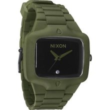 Nixon Rubber Player Matte Black/surplus Watch In Box