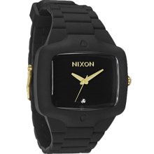 Nixon, Rubber Player Watch - Matte Black / Gold