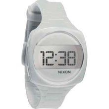 Nixon The Dash A168-1100 Ladies White Silicone Polycarbonate Case Date Watch