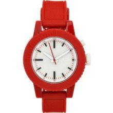 Nixon Women's Gogo Quartz White Dial Red Strap Watch