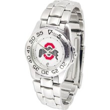 Ohio State Buckeyes OSU NCAA Womens Steel Sports Watch ...