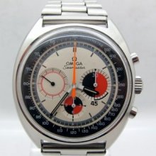 Omega Seamaster Chronograph Soccer Watch On Original Bracelet