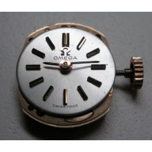 Omega Working Watch Movement Cal. 484 With Dial & Crown