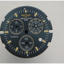 Original Breitling Quartz Blue Watch Dial Luminous Index