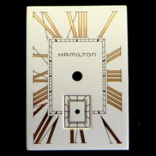 Original Vintage Hamilton Rectangular Curvex Watch Dial Eta 980 163 Caliber