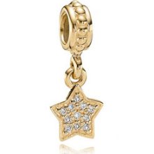 Pandora Brilliant Star with Diamonds Bead - 14K