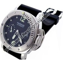 Parnis Black Dial Submariner Model Mechanical Seagull Automatic Mens Date Watch