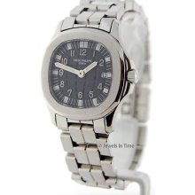 Patek Philippe Ladies Aquanaut 4960 Stainless Steel Bracelet Watch + Box