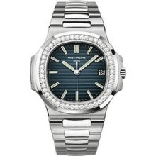 Patek Philippe Men's Nautilus Blue Dial Watch 5713/1G-010