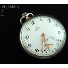 Perfect Omega Cal. 161 Pocket Watch Rare Size