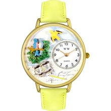 Personalized Bird Watching Unisex Watch - Black Padded