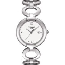 Pinky Women's Quartz Watch - White Dial With Stainless Steel Bracelet