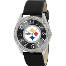 Pittsburgh Steelers Women's Glitz Classic Analog Patent Leather Watch (1)