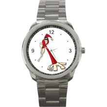 Plastic Man Sport Metal Watch IwB119 - Stainless Steel - Gray - cartoon