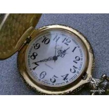 Pocket Watch Metal Full Hunter, With Chain (traine On Front )