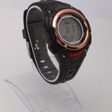 Popular Men Digital Display Led Electronic Sport Silicone Wrist Watch