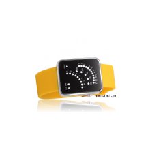 popular yellow couple watch students jelly watchband led watches