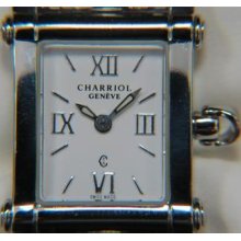 Pre-owned Genuine Charriol Ladies Columbus White Dial Stainless Steel Watch