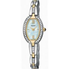 Pulsar Women`s Two-tone Bracelet And Case W/ 50 Swarovski Crystals