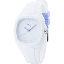 Puma Bubble Gum - Small Unisex Quartz Watch With White Dial Analogue Display And White Silicone Strap Pu102882001