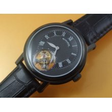 Pvd 1-min.real Flying Tourbillon Watch Silver