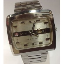 Rado Tv Case Ncc 101 Auto Date Day Mens Bracelet Watch