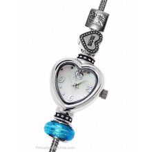 Reflection Beads Sterling Silver Heart Watch I Love You Mom QRSWA2SET-11