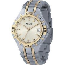 Relic By Fossil Champagne Dial Two Tone Mens Watch