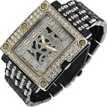 Rhinestones Hip-hop Geneva Men's Watch Gm40bg