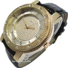 Rhinestones Hip-hop Geneva Men's Watch Gm39gs