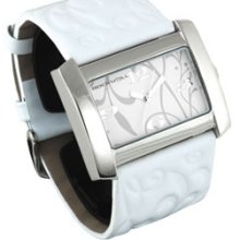 Rockwell Vanessa Ladies Watch White Leather Band/White Face