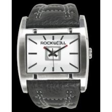 Rockwell Watch Ap101 The Apostle Wristwatch White Dial Black Leather Band