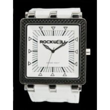 Rockwell Watch Cf109 The Carbon Fiber Wristwatch White Dial White Band