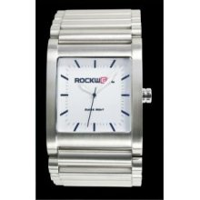 Rockwell Watch Rk101 The Rook Wristwatch White Dial Silver Band