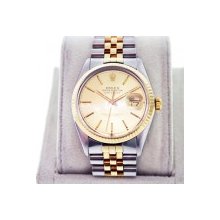 Rolex Datejust 16013 Two Tone Watch with Champagne Dial