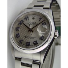 Rolex Datejust 16200 Silver Arabic 36mm Watchchest