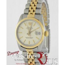 Rolex Datejust 31mm 68273 Stainless Steel 18k Yellow Gold