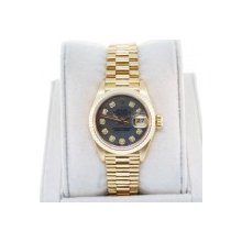 Rolex Datejust 69178 18K Gold Tahitian Mother of Pearl Diamond Dial