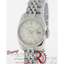 Rolex Datejust Steel Jubilee Bracelet 179174 Silver Jubilee Diamond Dial