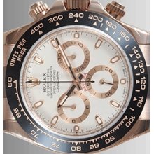 Rolex Daytona - Rose Pink Gold - Ivory Dial- Unworn - 116515