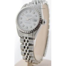 Rolex Ladies Datejust 69240 U Steel Diamond Dial