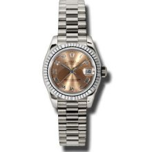 Rolex Lady White Gold President 179179 bprp