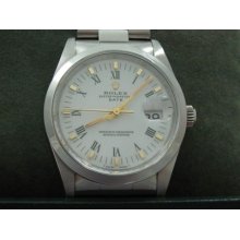 Rolex Oyster Perpetual Date 15200 Roman Numerals Dial Watch With Box & Papers