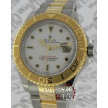 Rolex Oyster Perpetual Yacht-master 16623 White Dial Steel 18k Oyster Bracelet