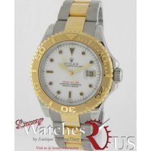 Rolex Yacht-master Stainless Steel & 18k Yellow Gold White Dial 16623